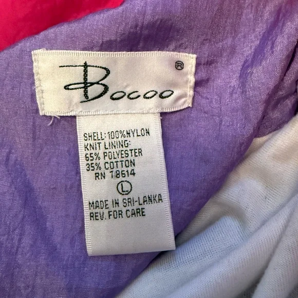 Colorful 90’s Women's Windbreaker Jacket - Picture 5 of 6